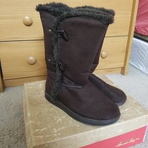 Brown Fur Boots